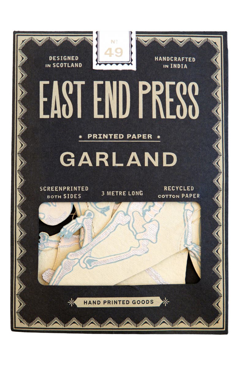 East End Press Dancing Skeletons Sewn Garland, Alternate, color, Mixed