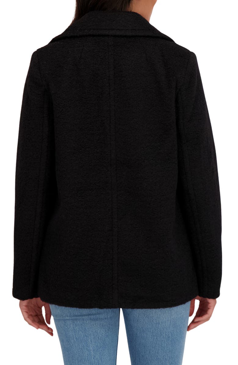 Sebby Bouclé Peacoat, Alternate, color, Black