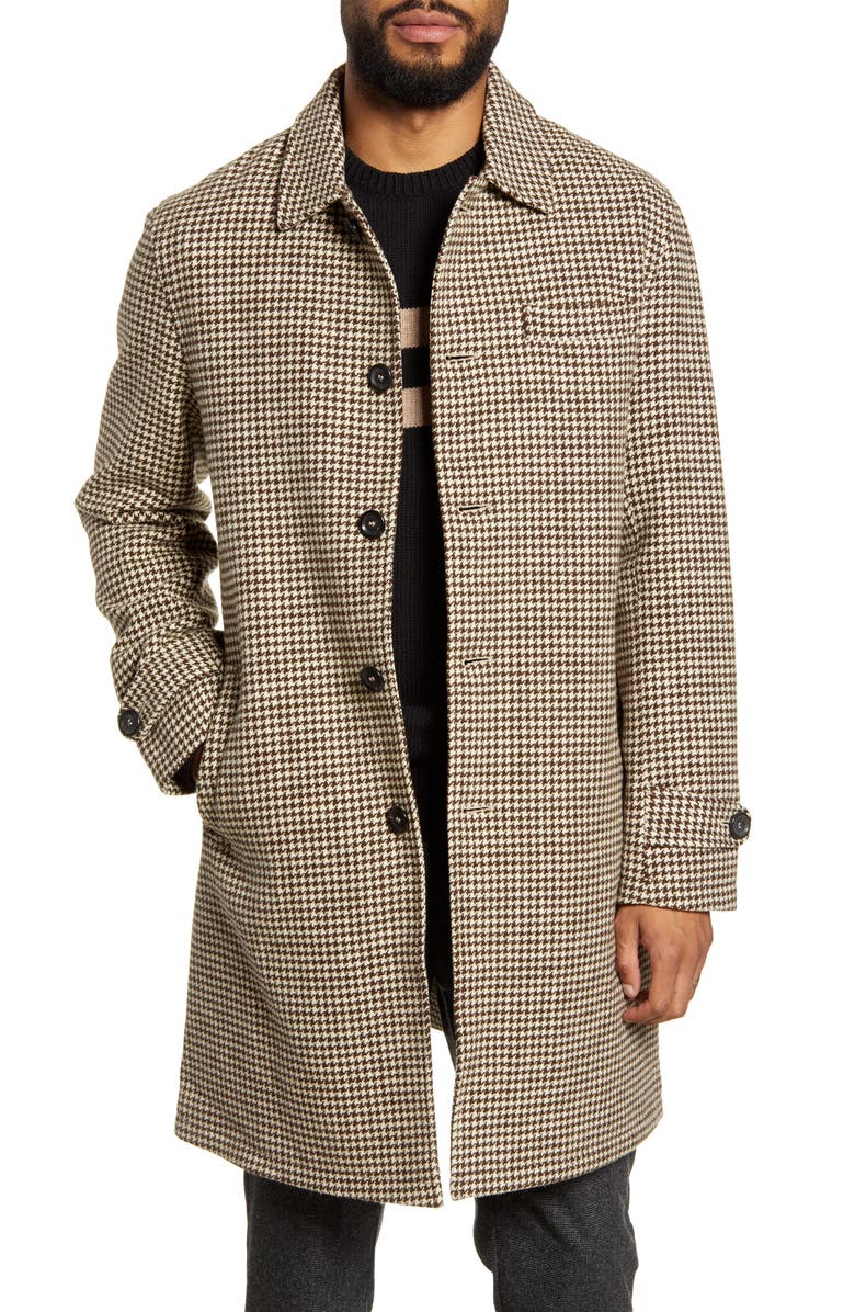 Oliver Spencer Grandpa Slim Fit Coat, Main, color,