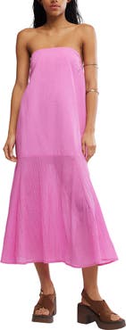 Free People Sabeen Tube Midi Dress