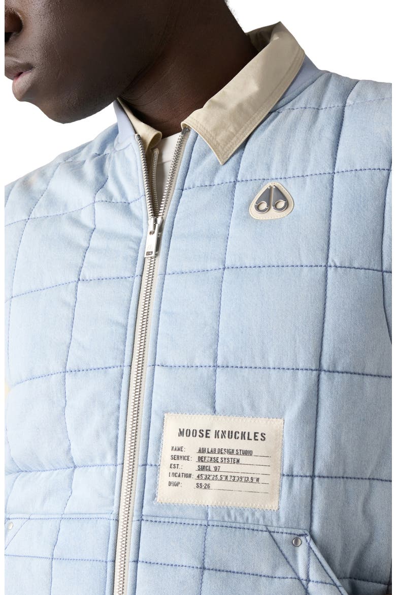 Down Denim Liner Vest, Alternate, color, LIGHT DENIM