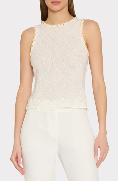 Meli Beaded Sleeveless Sweater