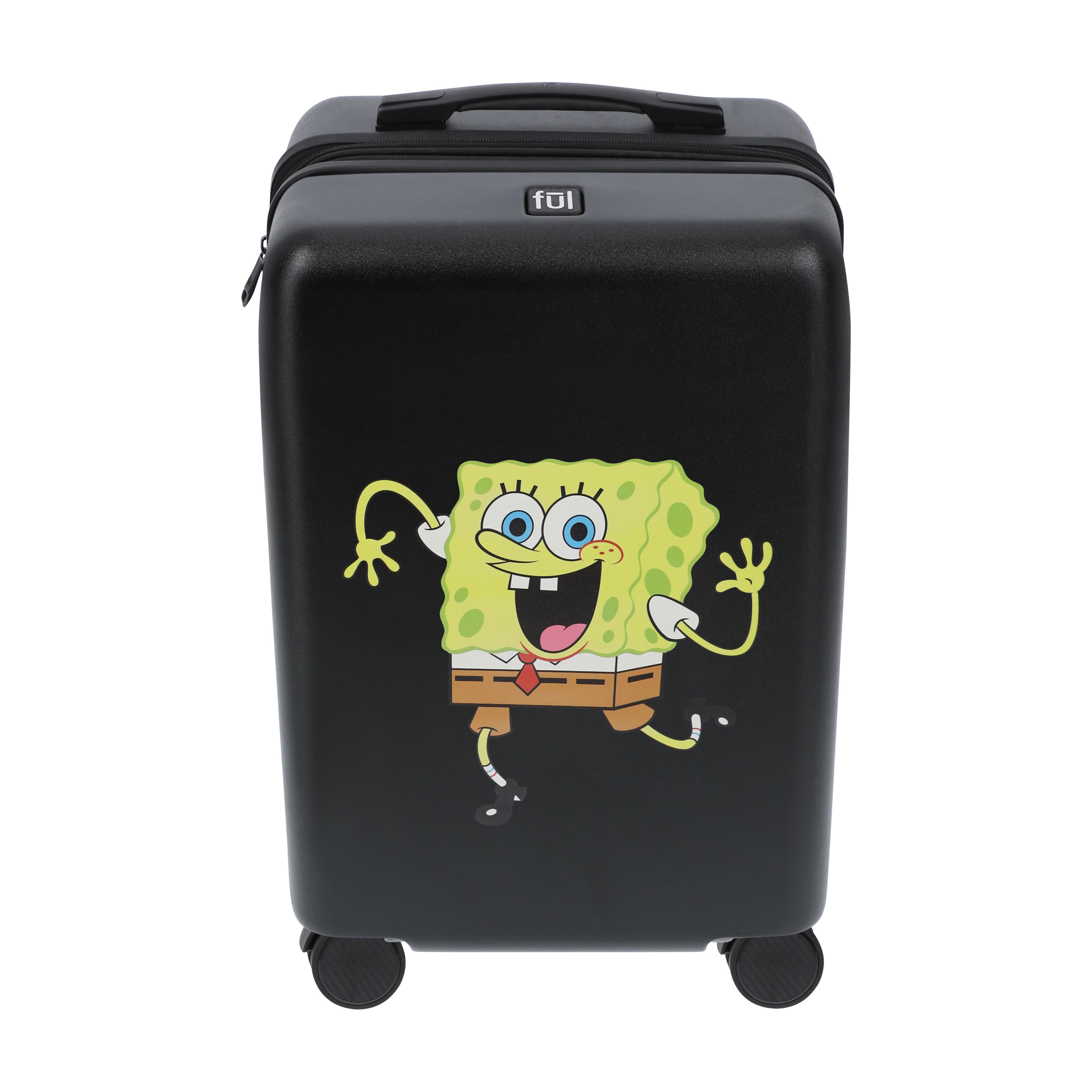 Ful NICKELODEON SPONGEBOB 22.5"CARRY-ON LUGGAGE, Alternate, color, Black