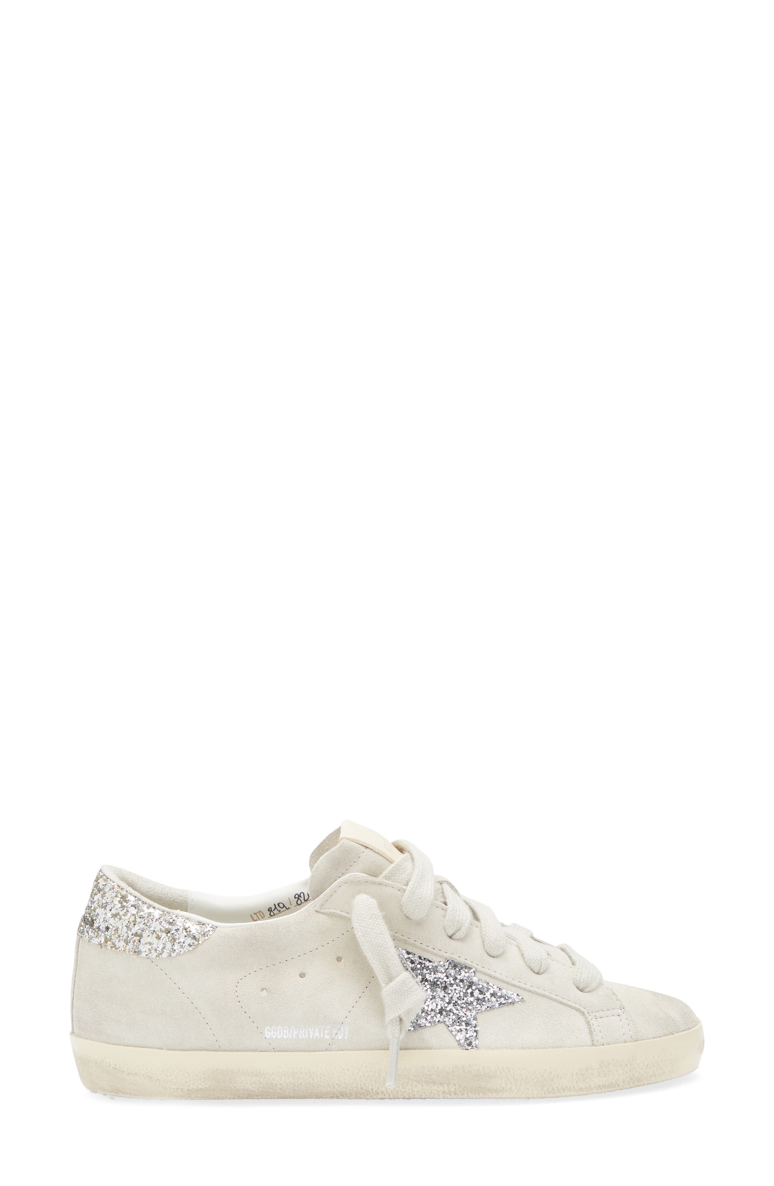 Golden Goose Super-Star Low Top Sneaker, Alternate, color, Beige/ Silver/ Platinum