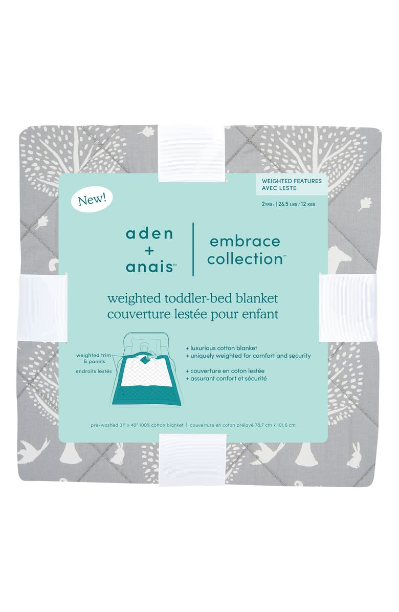 aden + anais Embrace Weighted Toddler Bed Blanket, Alternate, color, 