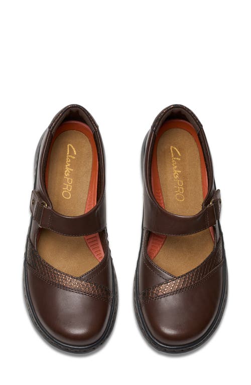 Clarks ® Pro Pace Mary Jane Flat In Brown