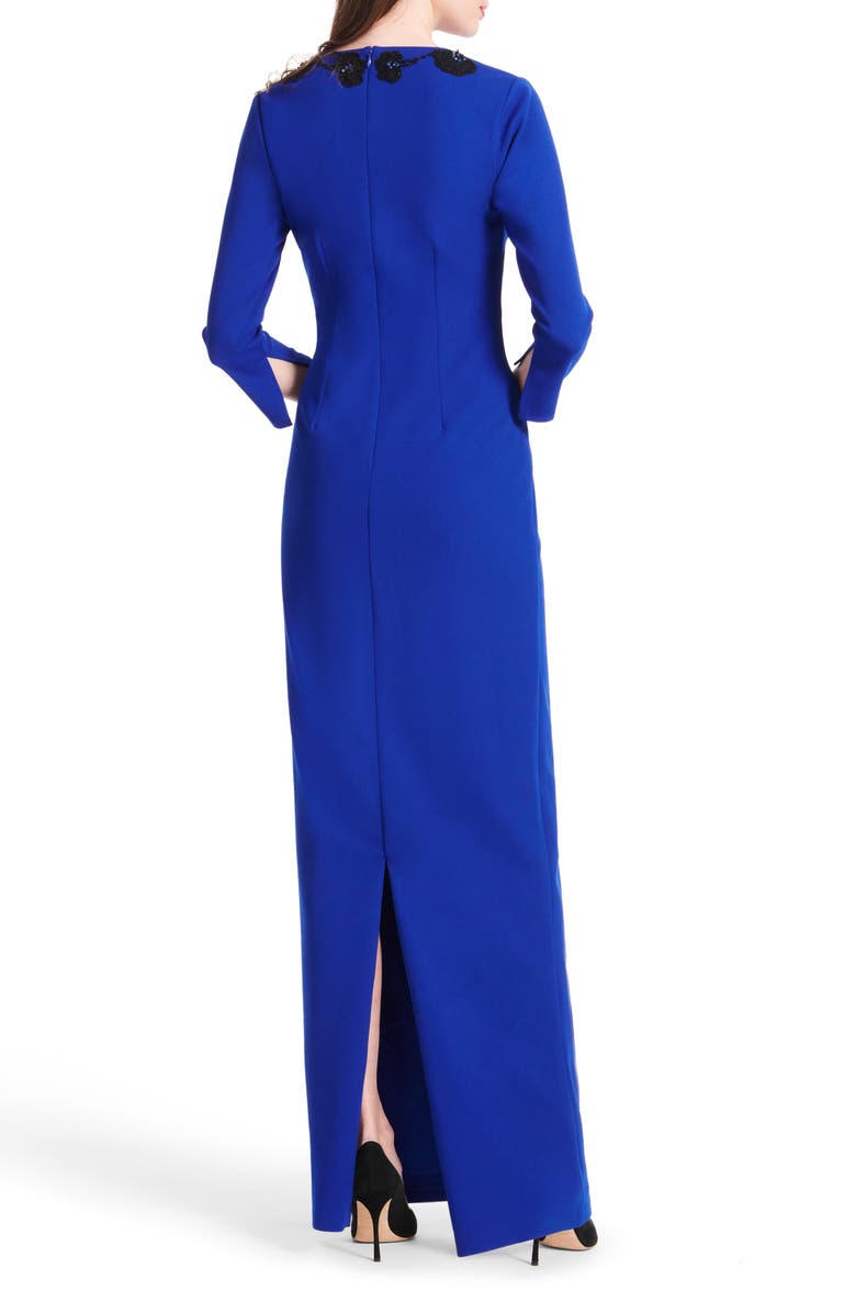 EMILY SHALANT Beaded Stretch Crepe Gown, Alternate, color, 