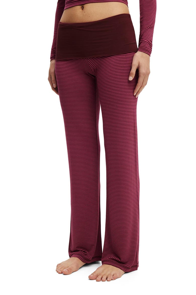 Women's Airy Soft Roll Waist Pant, Main, color, Smooth Billy Stripe