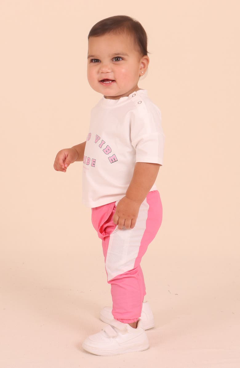 TINY TRIBE Good Vibe Graphic T-Shirt, Alternate, color, White