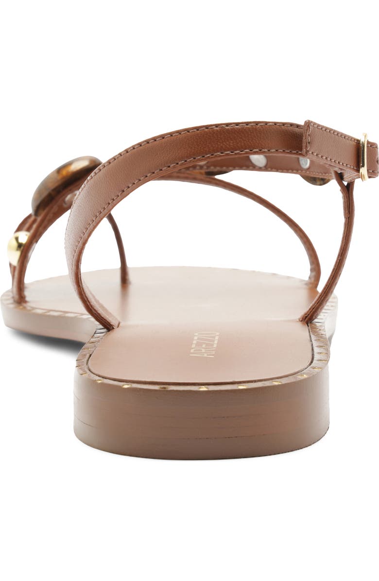 Arezzo Diana Slingback Toe Loop Sandal, Alternate, color, Soul Natural