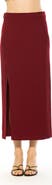Alexia Admor Side Slit Midi Skirt