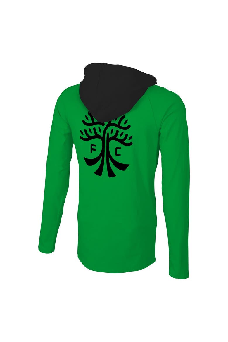 Men's Stadium Essentials Green Austin FC Tradition Raglan Hoodie Long Sleeve T-Shirt, Alternate, color, Green