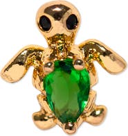Girls Crew Tiny Turtle Piercing Style Single Stud Earring