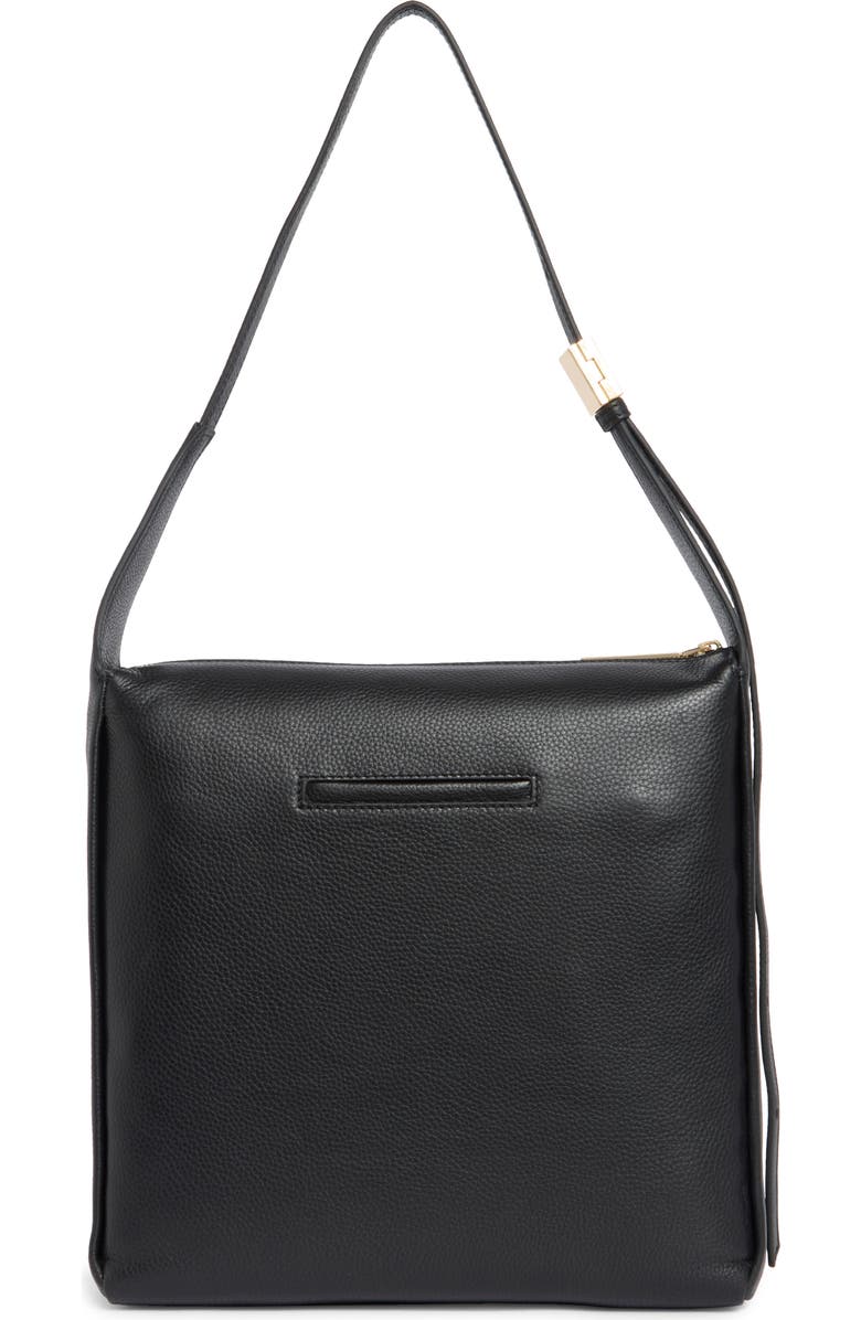 Thacker Bella Pebbled Leather Crossbody Bag, Alternate, color, Black