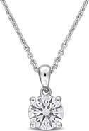 Julianna B. Lab-Grown Diamond Solitaire Necklace 10k Gold