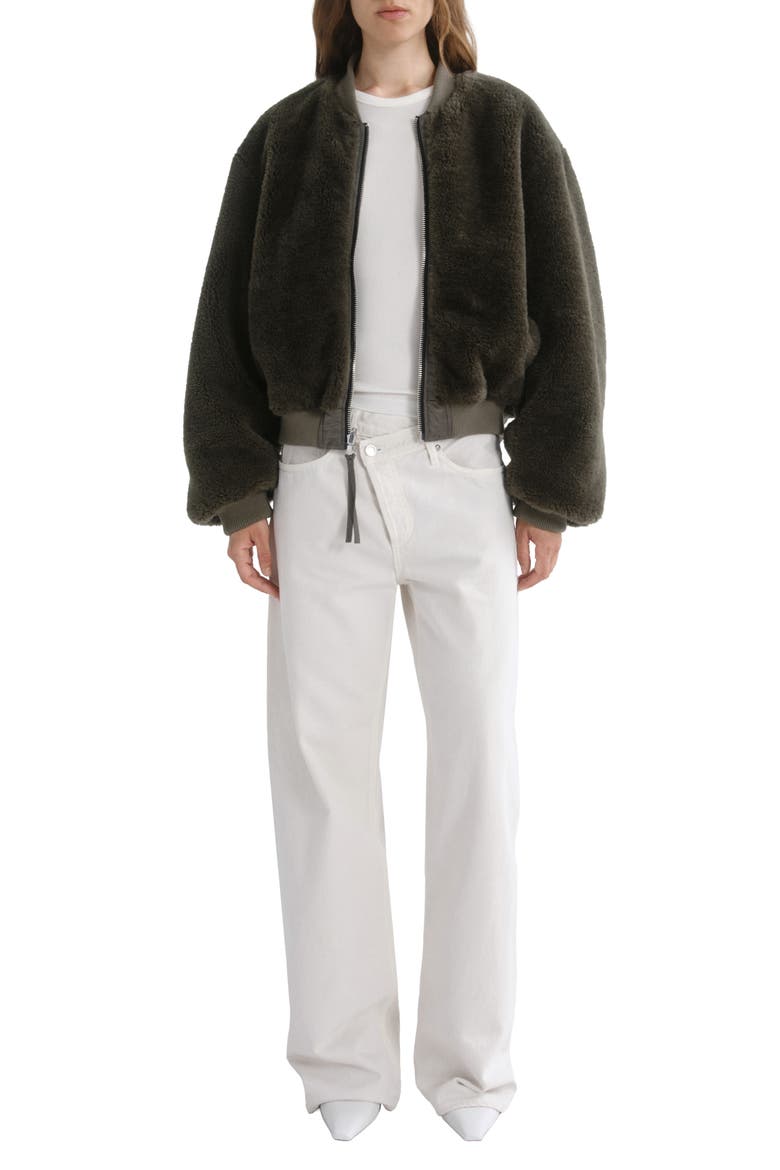 Frankie Reversible Bomber Jacket, Alternate, color, FERN