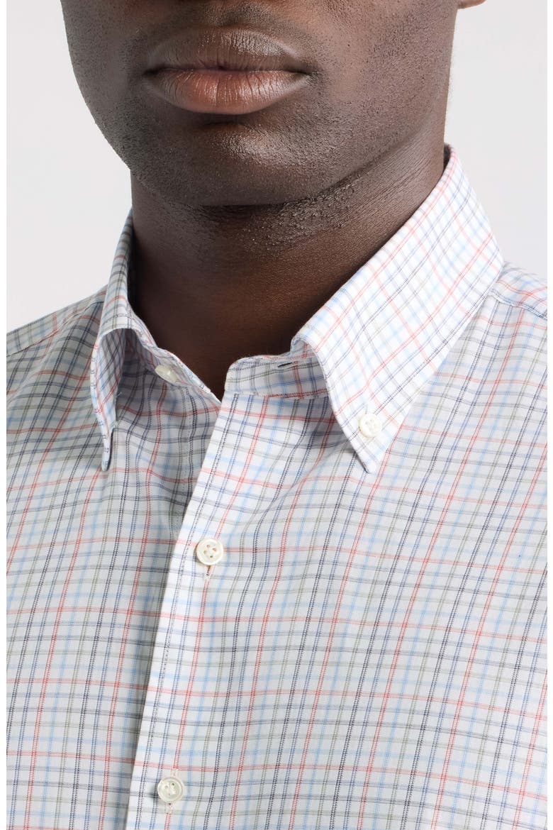 Crown Crafted Otis Cotton Button-Down Shirt, Alternate, color, CADET