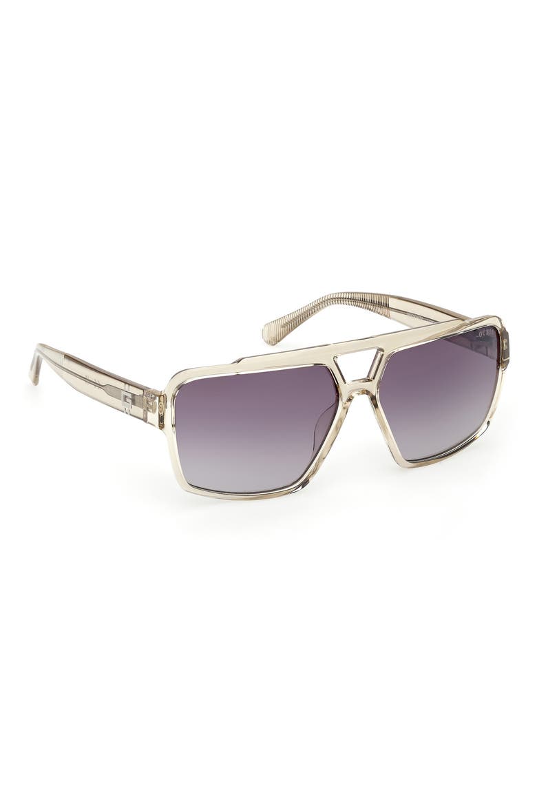 Navigator Sunglasses, Alternate, color, SHINY BEIGE / GRADIENT
