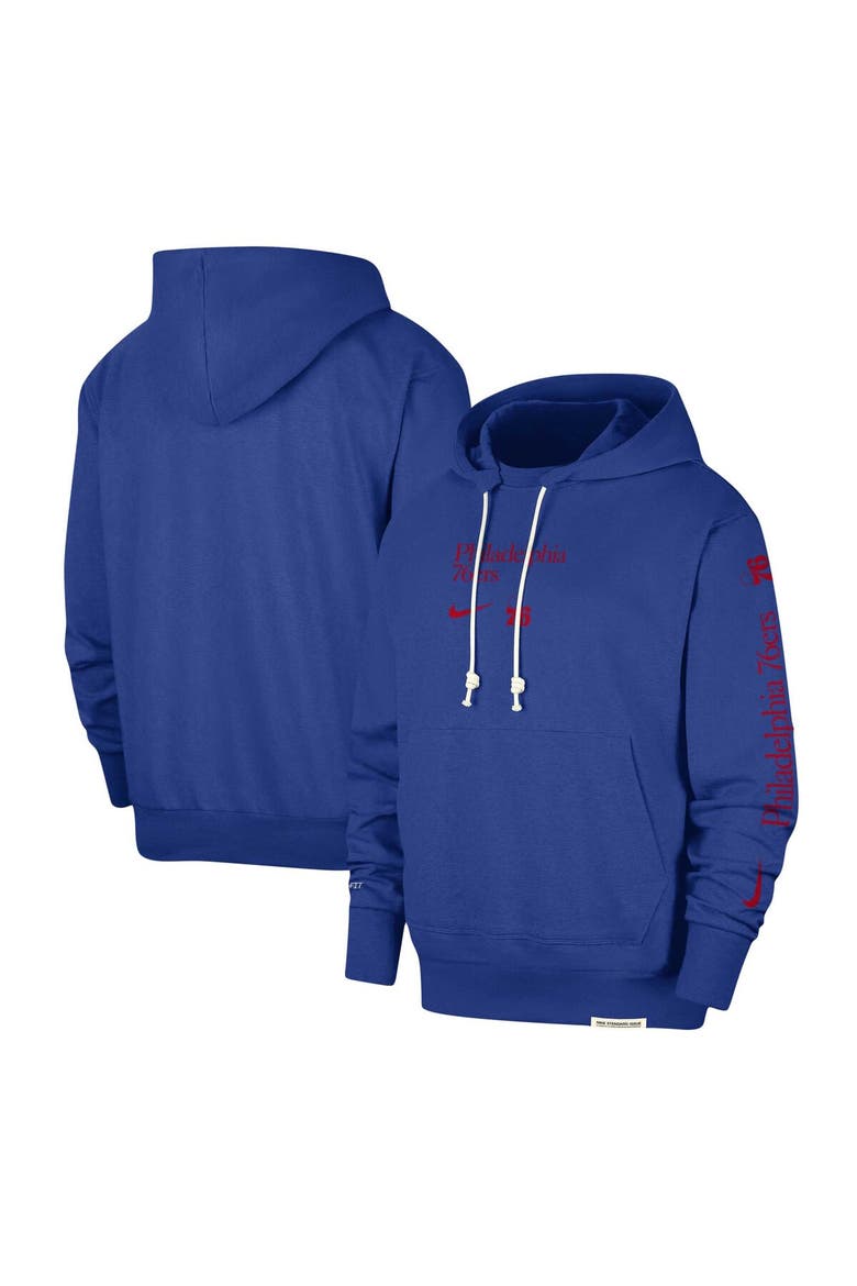 Men's Nike Royal Philadelphia 76ers Authentic Performance Pullover Hoodie, Main, color, Royal