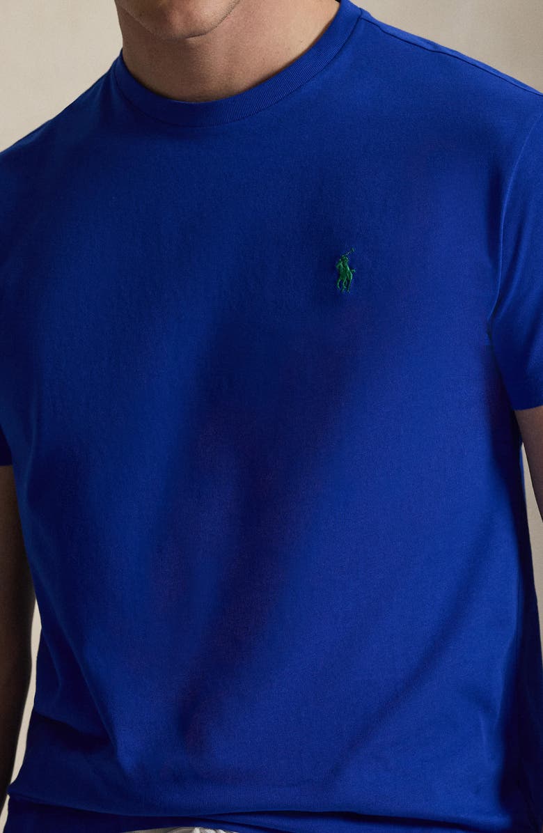 Polo Ralph Lauren Classic Fit Solid Cotton Jersey T-Shirt, Alternate, color, Pacific Royal/ C6133