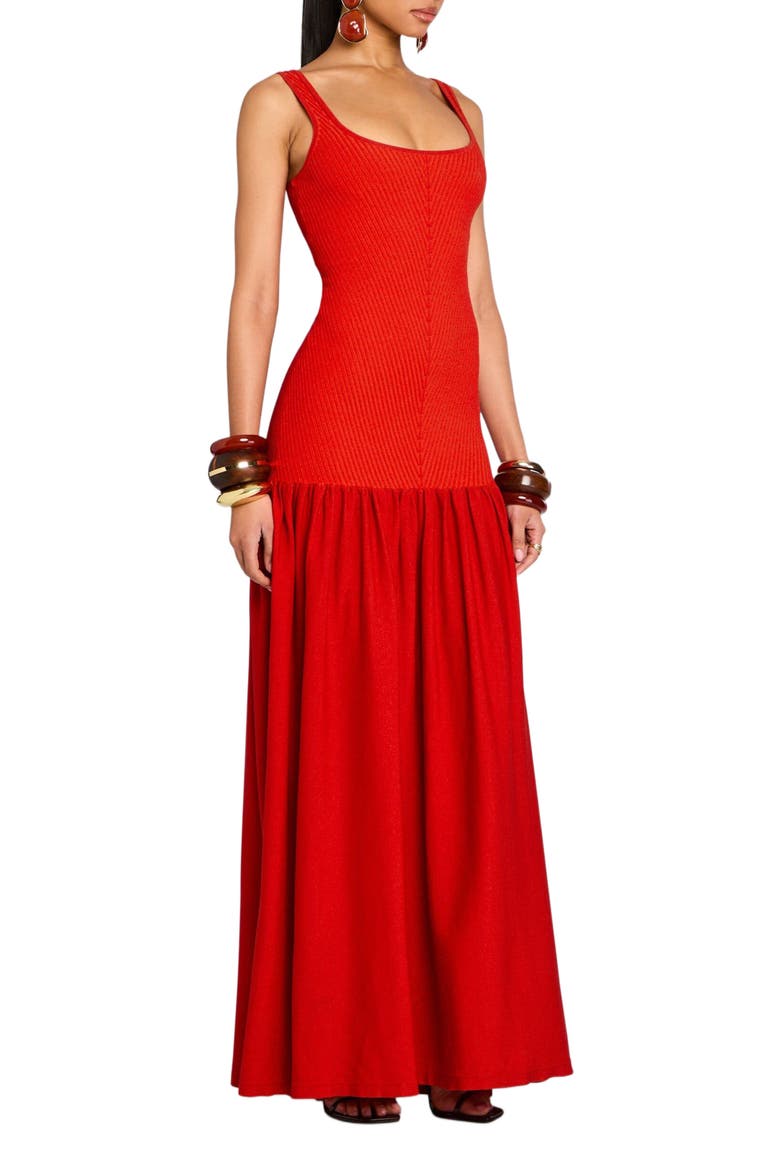 Kennedi Knit Dress, Alternate, color, Metallic Geranium