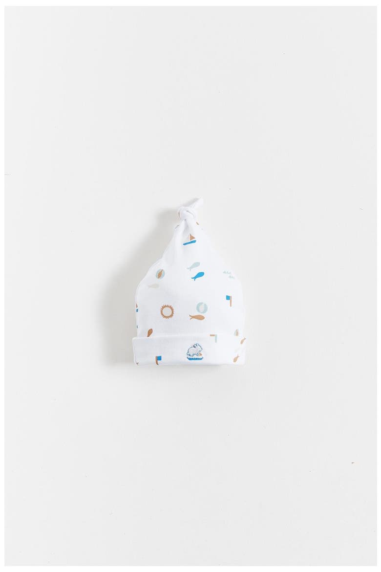 Sailing Knot Beanie for Infant, Main, color, BLUE