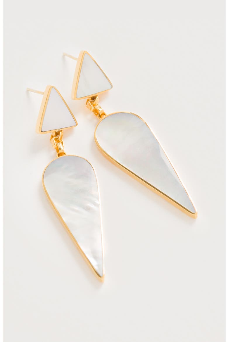 Warrioress Wonder Earrings, Alternate, color, Gold