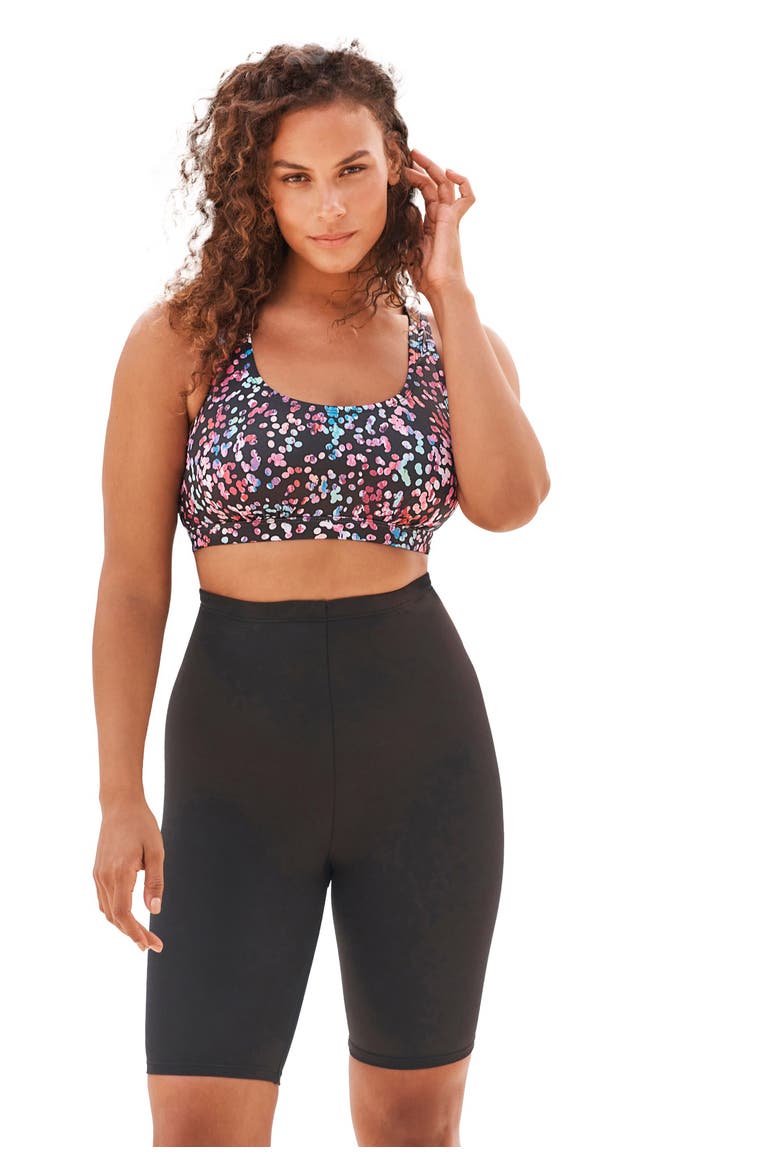 Scoop Neck Swim Bra, Main, color, PARTY MULTI