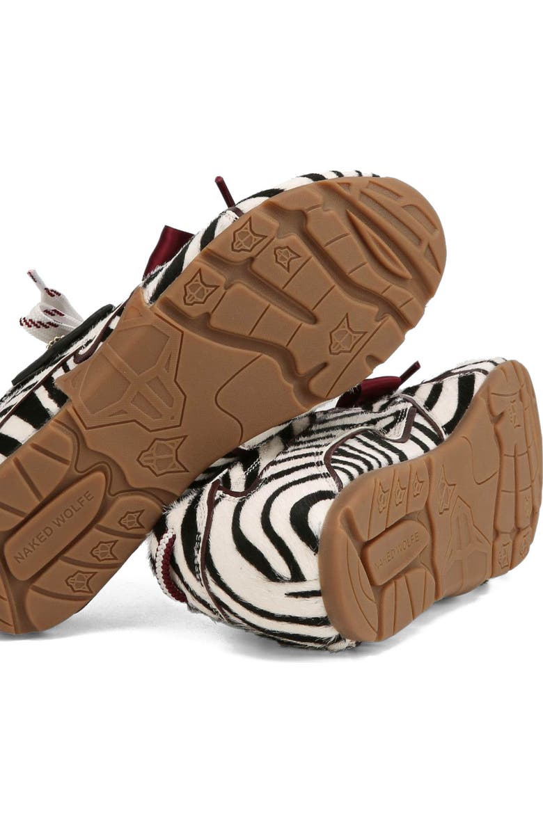 Naked Wolfe Adored Pony Sneaker, Alternate, color, Zebra Print