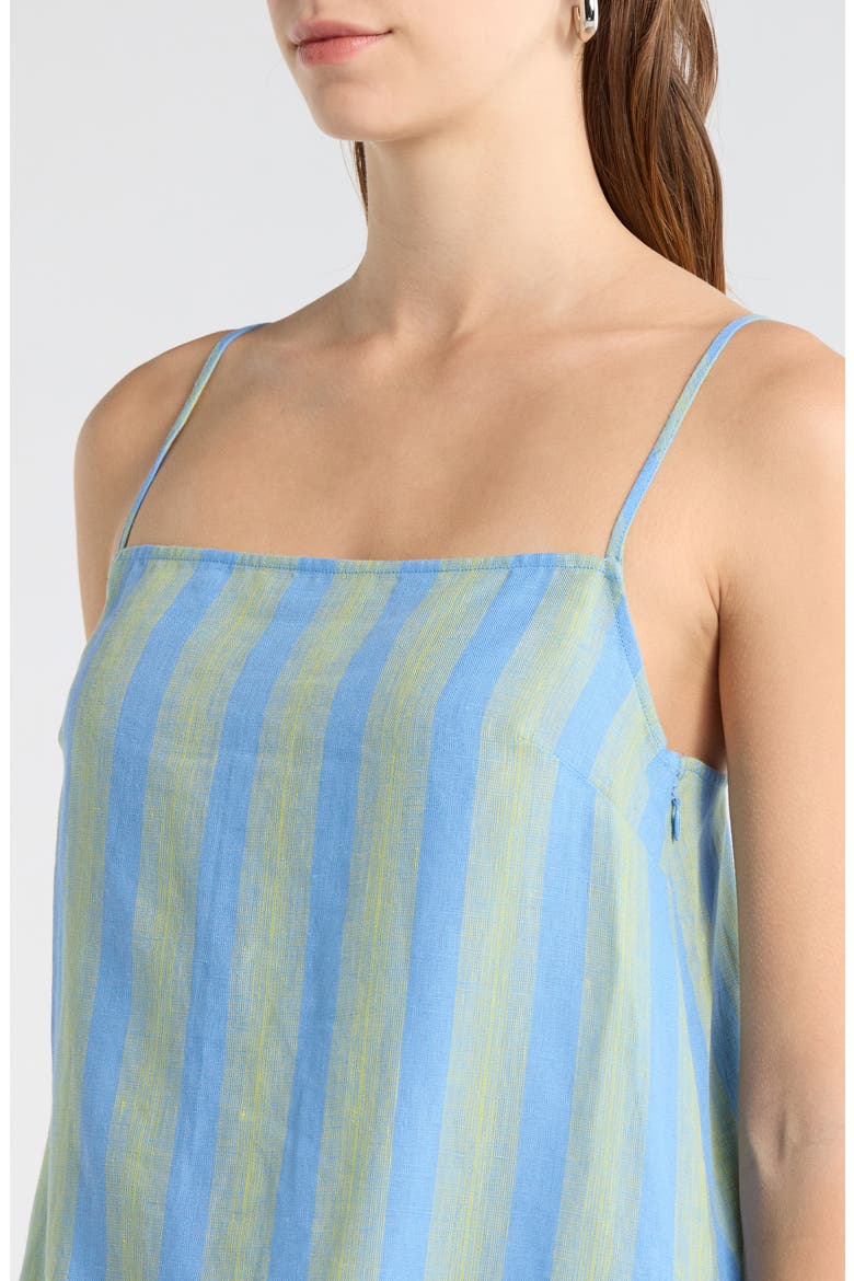 Laura Stripe Linen Minidress, Alternate, color, SEAPORT STRIPE