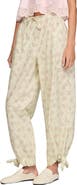 SANDRO Floral-print wide-leg trousers