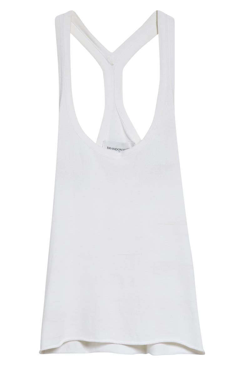 The Raven Racerback Sweater Tank, Alternate, color, OPTIC WHITE