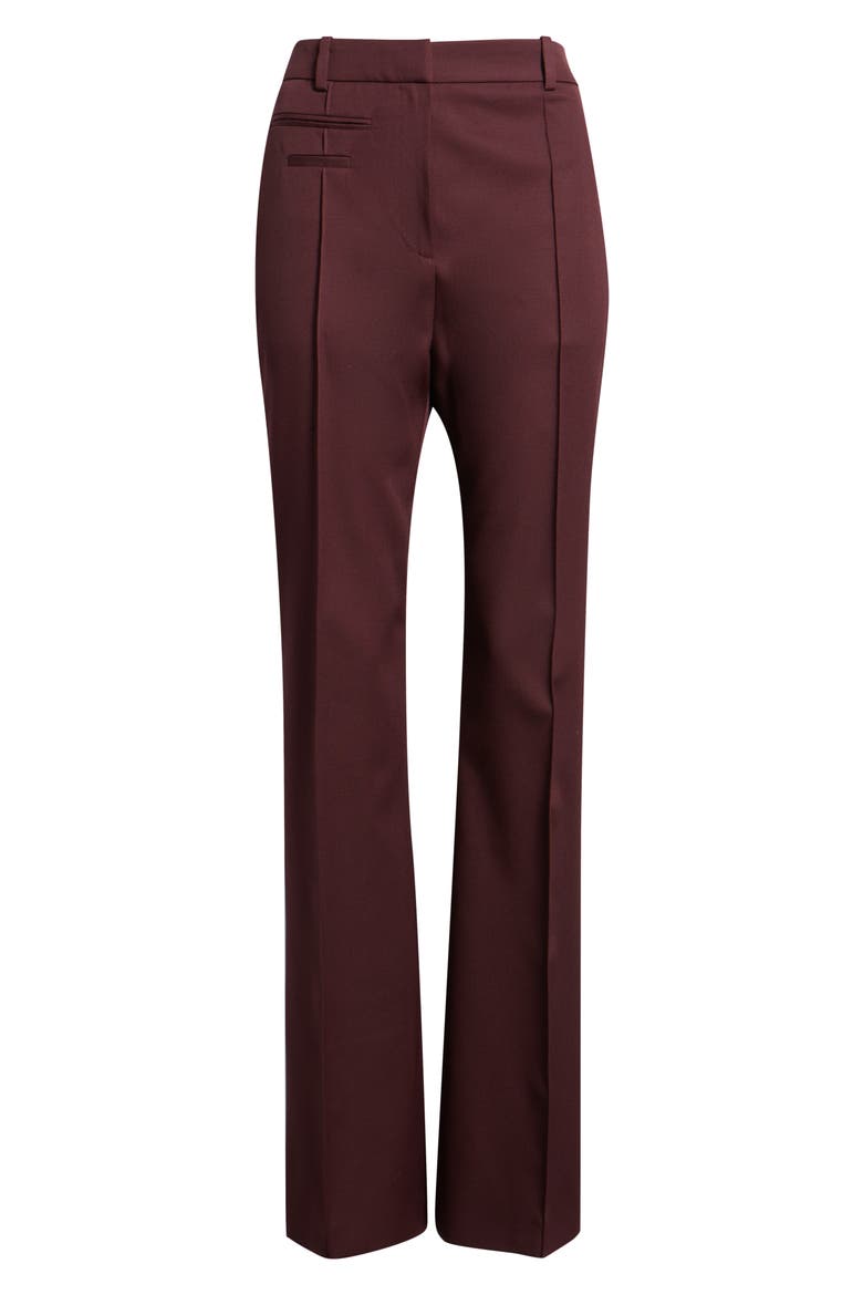Talmia Virgin Wool Flare Pants, Alternate, color, SOFT VERMILLION
