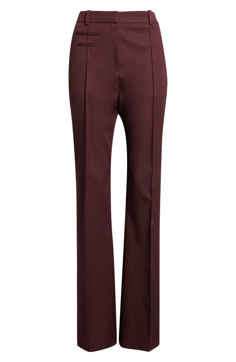 BOSS Talmia Virgin Wool Flare Pants, Alternate, color, Soft Vermillion