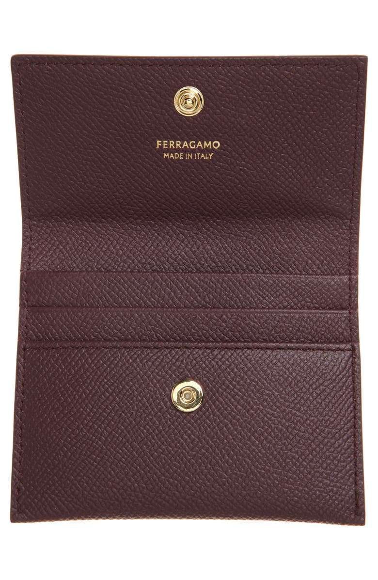 FERRAGAMO Double Gancio Leather Bifold Wallet, Alternate, color, 