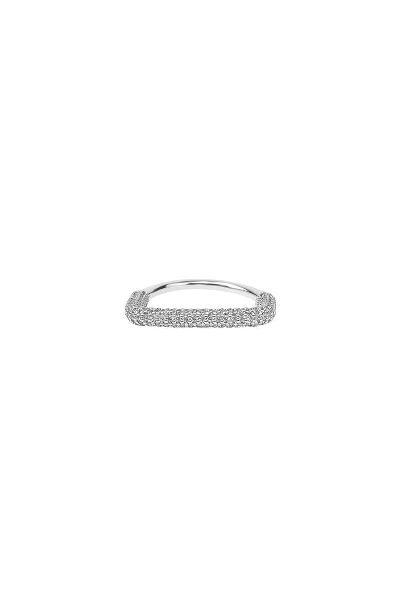 Alamoana Dainty Sculpted Ring Trendy Minimalist Statement, Main, color, Silver