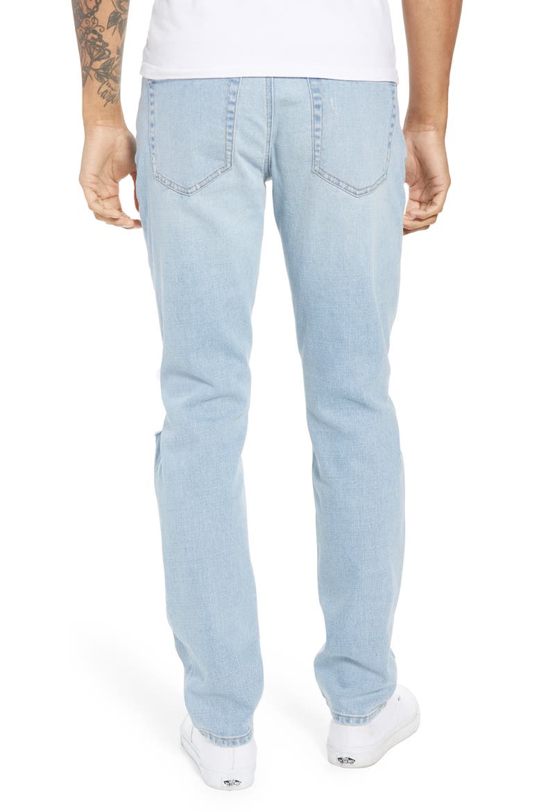 Ripped Skinny Fit Jeans, Alternate, color, BLUE CORGAN WASH