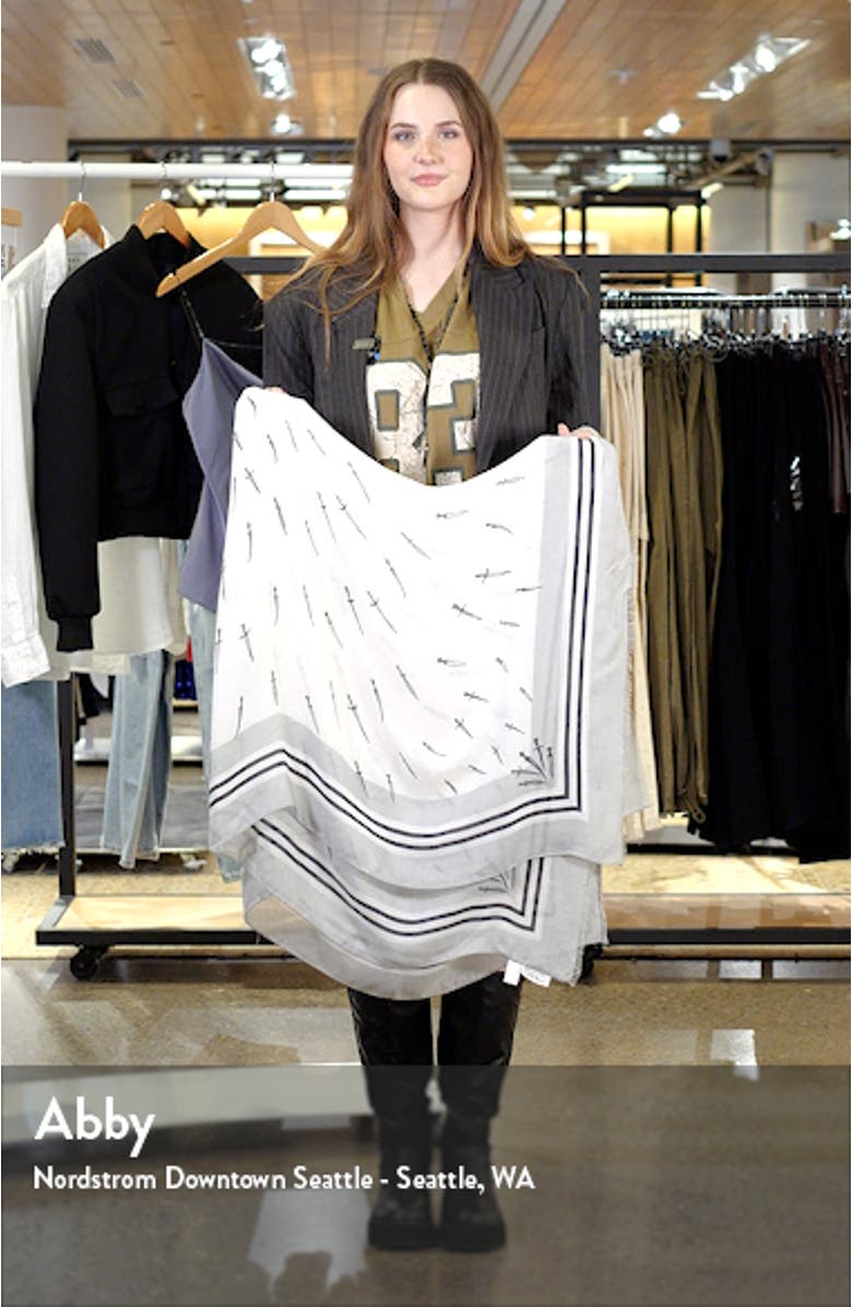 Dagger Print Scarf, sales video thumbnail