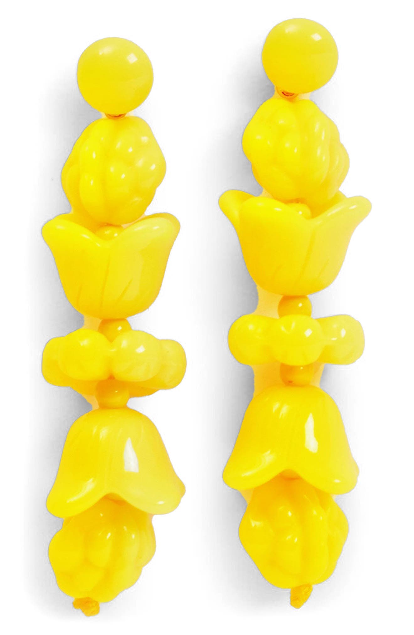 Clare V. Le Jardin Linear Drop Earrings