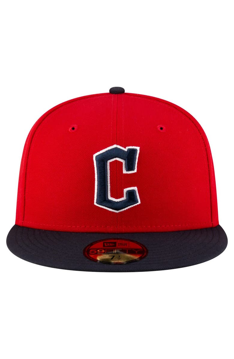 New Era Men's New Era Red/Black Cleveland Guardians Authentic Collection On Field 59FIFTY Fitted Hat, Alternate, color, Red
