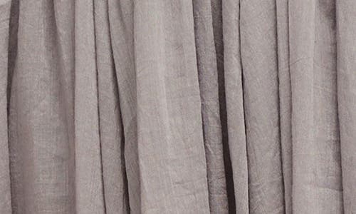 Free People Delia Asymmetric Raw Hem Cotton Dress In Gray