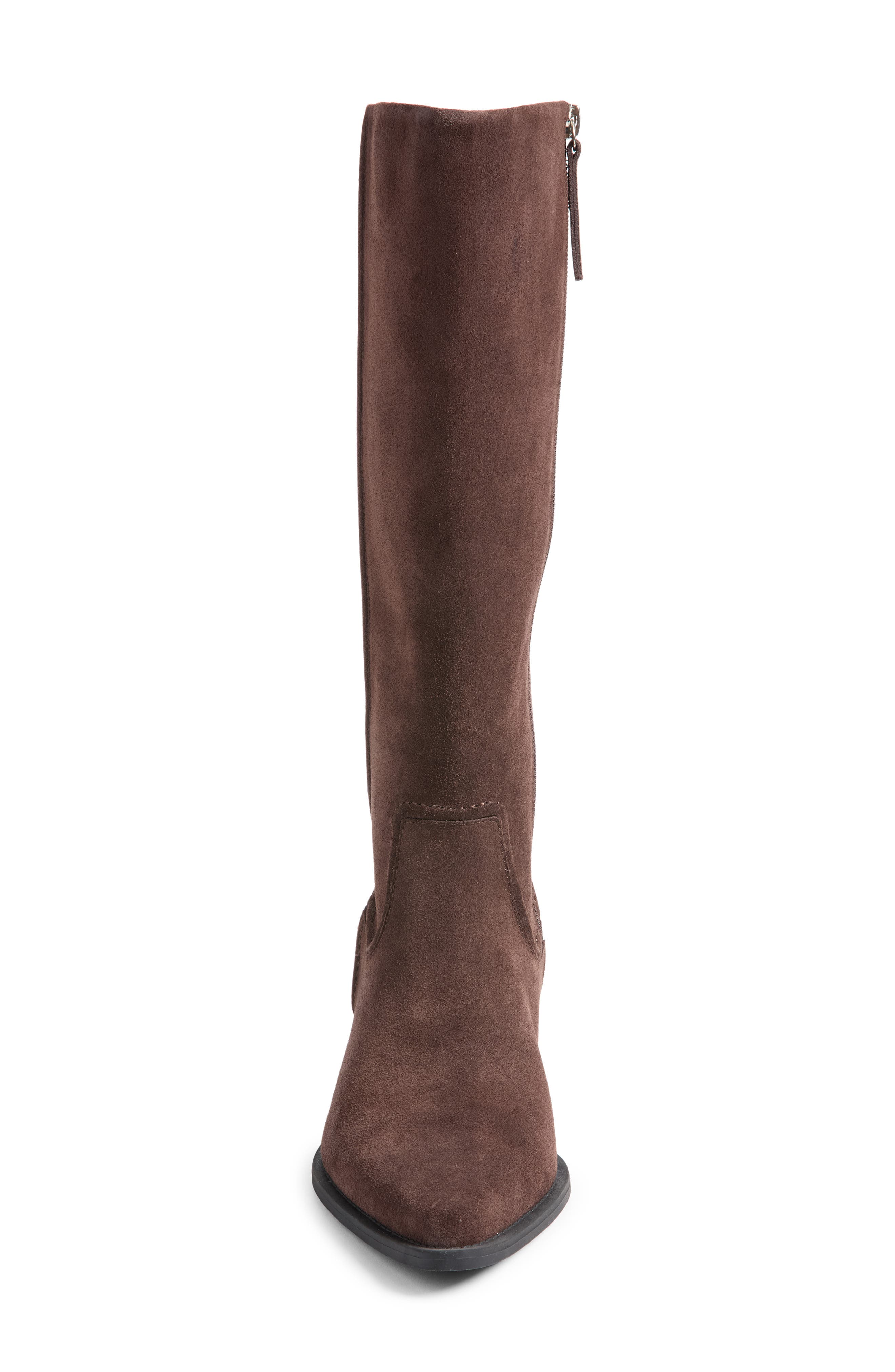 Savannah Leather Tall Boot, Alternate, color, BROWN CHOCOLATE
