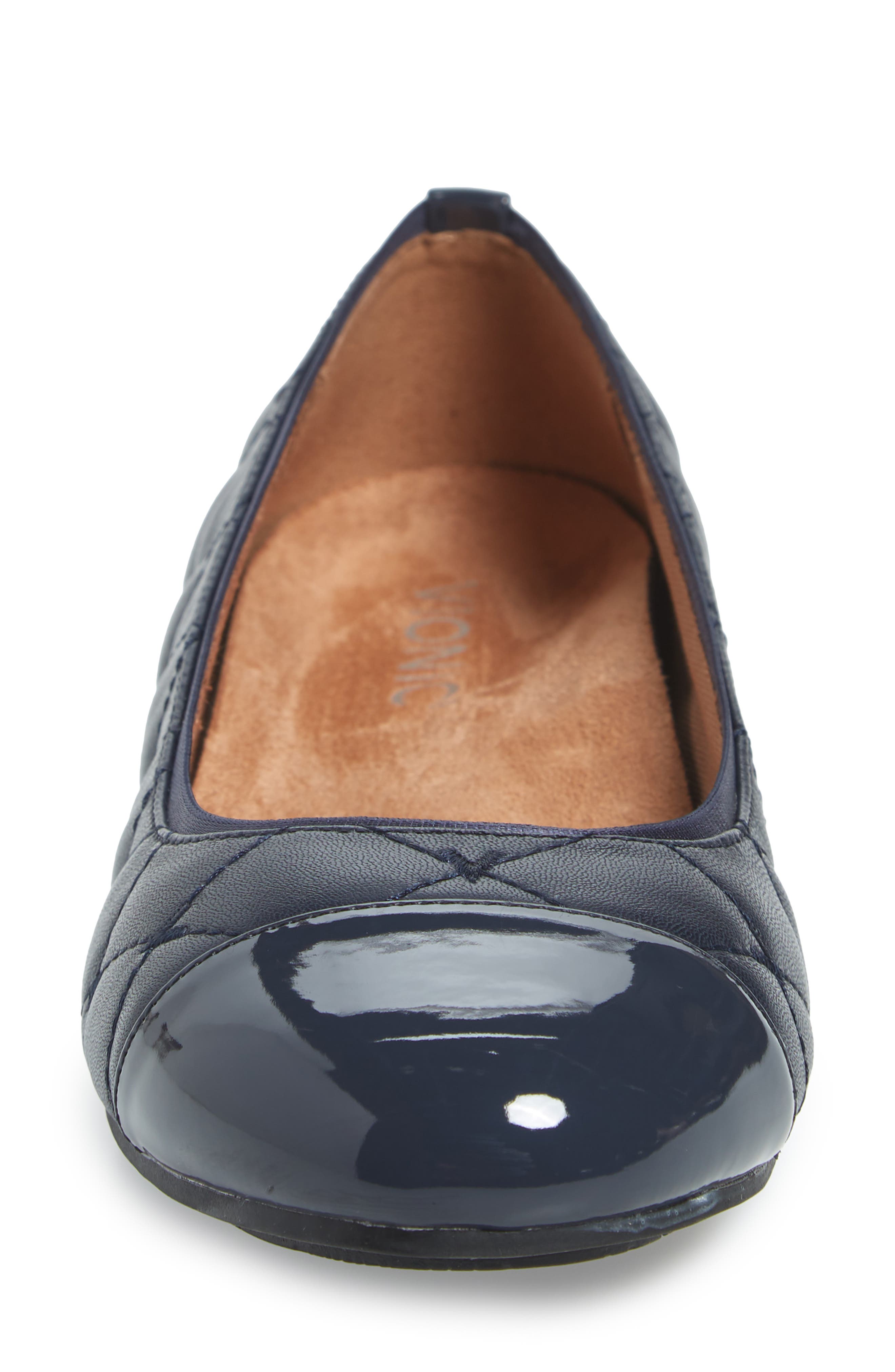 Desiree Flat, Alternate, color, NAVY LEATHER