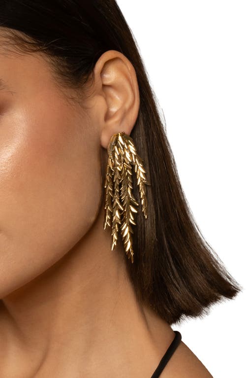 Deepa Gurnani Morrigan Drop Earrings In Gold