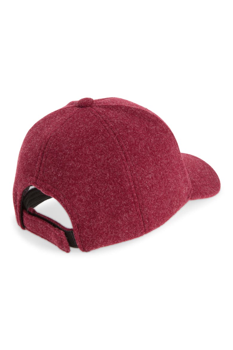 Textured Baseball Cap, Alternate, color, BURGUNDY