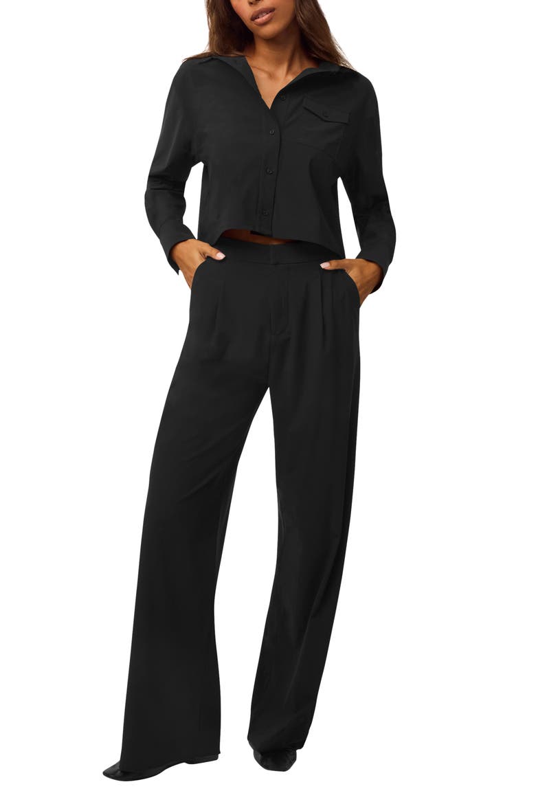 Phoenix High Waist Wide Leg Pants, Alternate, color, SHEPHERD