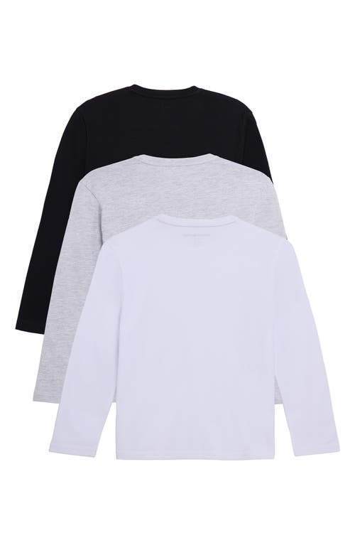 X-ray Xray Kids' 3-pack Long Sleeve Cotton T-shirts In Multi
