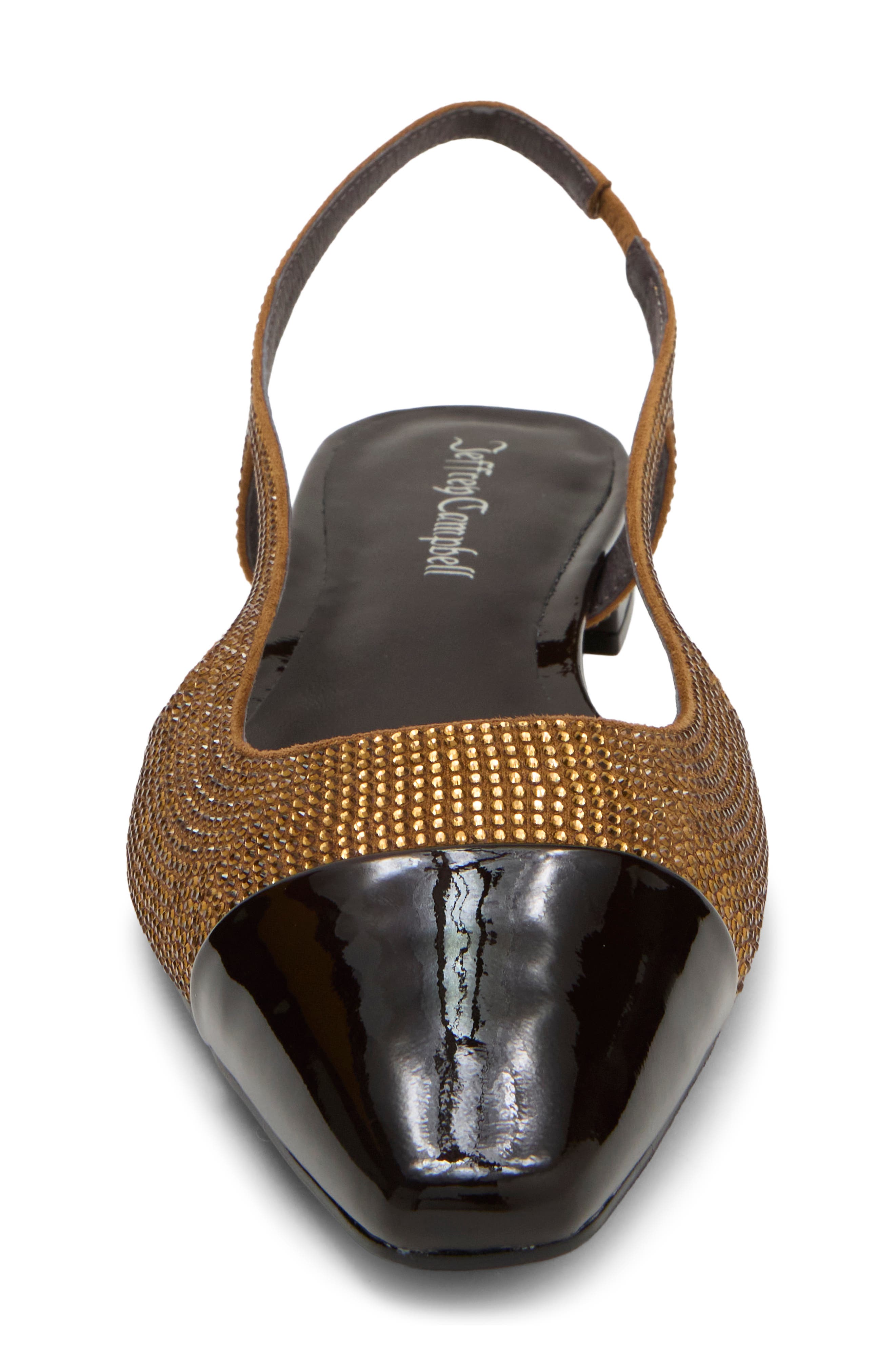 Worth Slingback Flat, Alternate, color, BROWN COMBO