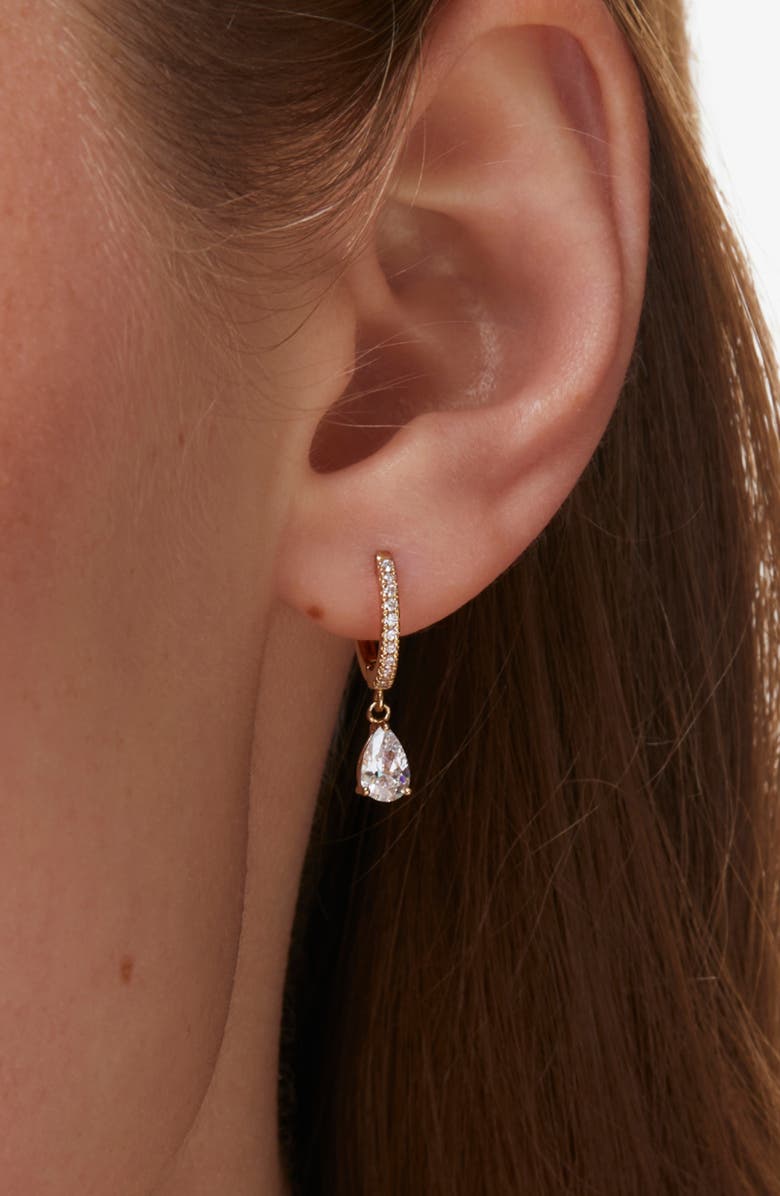 Ana Luisa Delicate Huggie Hoops - Elise, Alternate, color, Gold