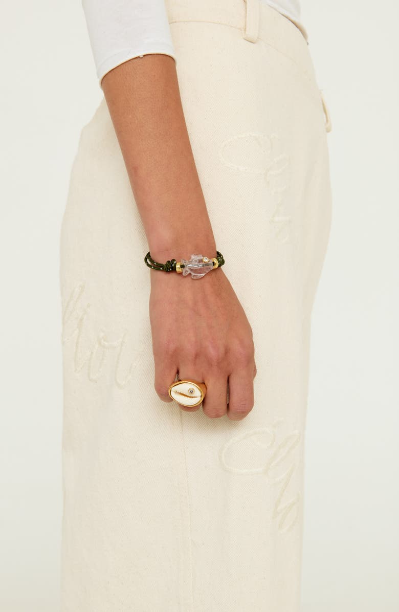 Éliou Mazu Cord Bracelet, Alternate, color, Green